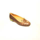 Charlotte Olympia Croc Embossed Kitty Flats