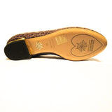 Charlotte Olympia Croc Embossed Kitty Flats
