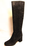Via Spiga Mellie Tall Black Suede Slouch Knee High Boot