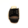 Karl Lagerfeld Raven Patent Leather Whisker Slides